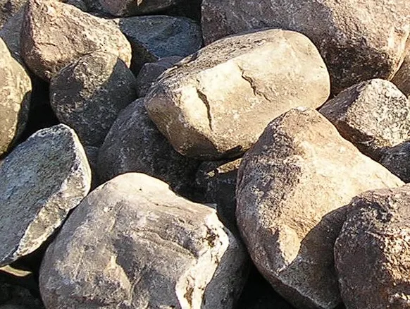 Boulders at Beaulieu Logging yard, Lyman Maine